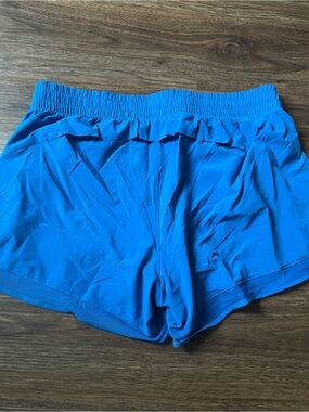 Athleta Bright Blue Women's Athletic Shorts Mesh Racer